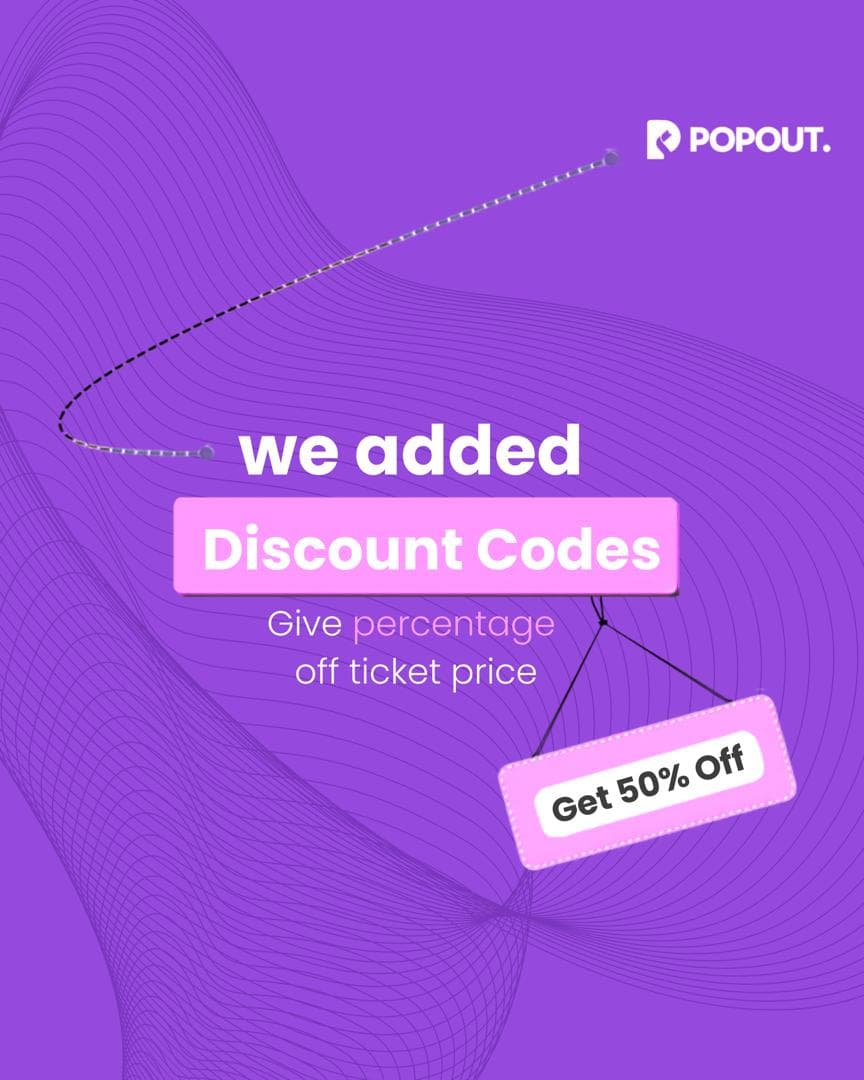 Popout discount codes