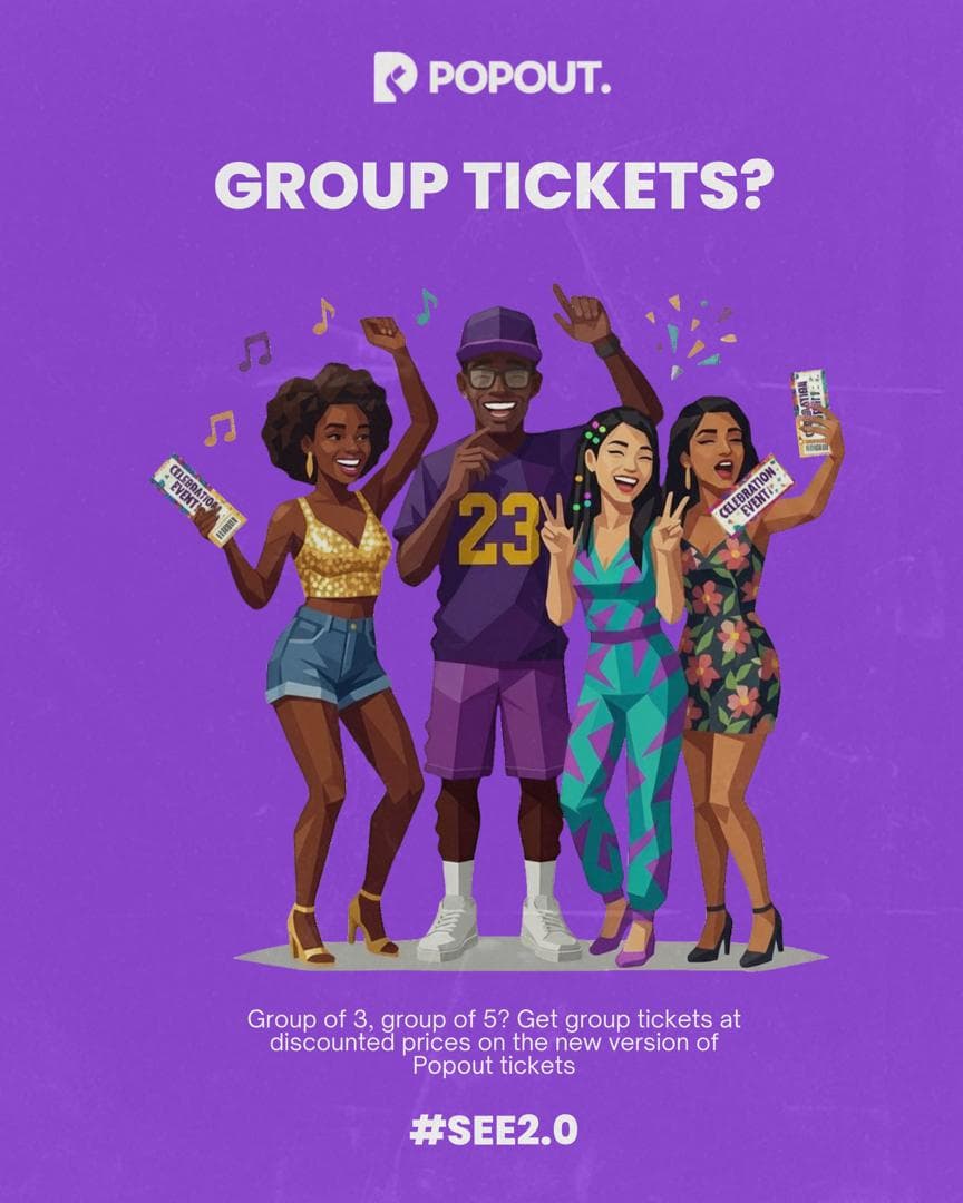 Popout group tickets
